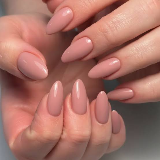 Medium Almond Opaque Soft Pink Nails Medium Almond Opaque Soft Pink Nails — Classy Anniversary Nails