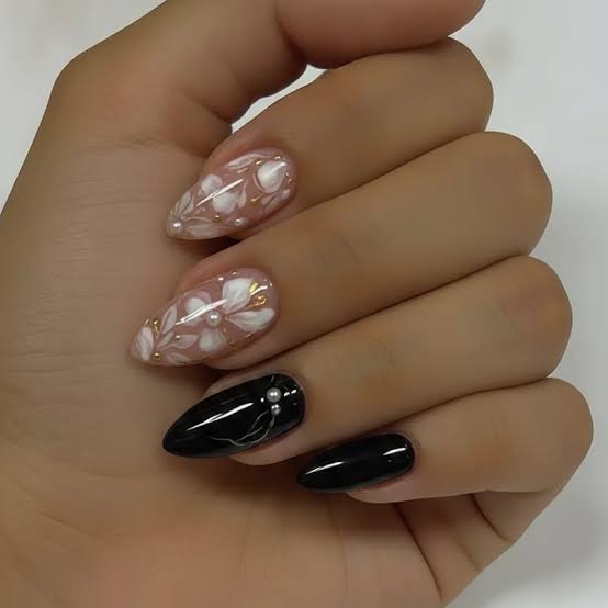 Medium Almond Opaque Soft Pink Nails, Close-Up Take Medium Almond Opaque Soft Pink Nails, Close-Up Take — Classy Anniversary Nails
