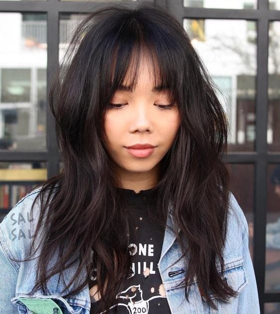 Shoulder Layers With Curtain Bangs — Classy Asian Hairstyles
