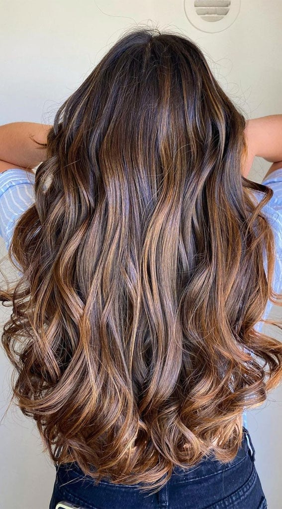 Honey-toned Highlights with Striped Shirt Honey-toned Highlights with Striped Shirt — Classy Babylights