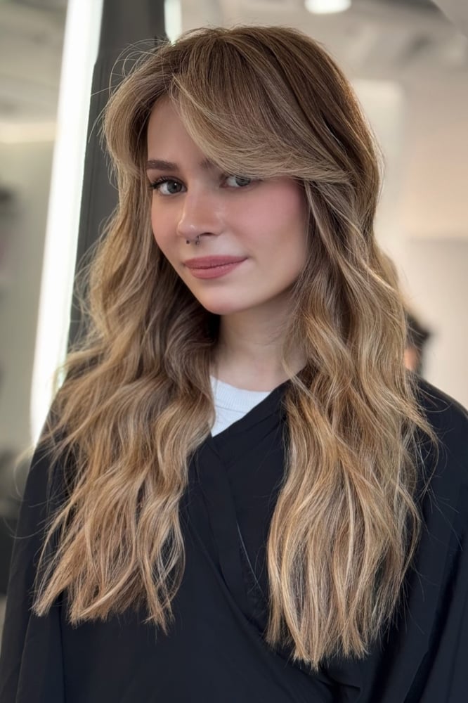 Face-framing Blonde Pieces with Black Wrap Top Face-framing Blonde Pieces with Black Wrap Top — Classy Babylights