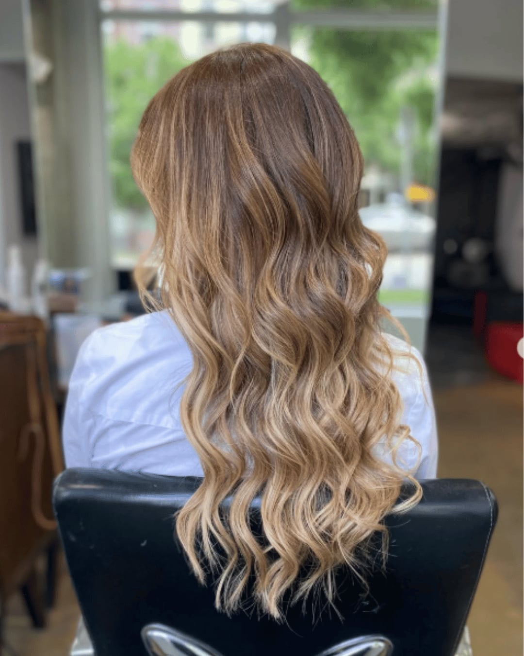 Ombre Blonde Hair with White Button-Up Shirt Ombre Blonde Hair with White Button-Up Shirt — Classy Babylights