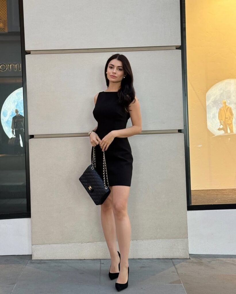 Black Sleeveless Mini Dress with Pointed Heels Black Sleeveless Mini Dress with Pointed Heels — Classy Baddie Outfits