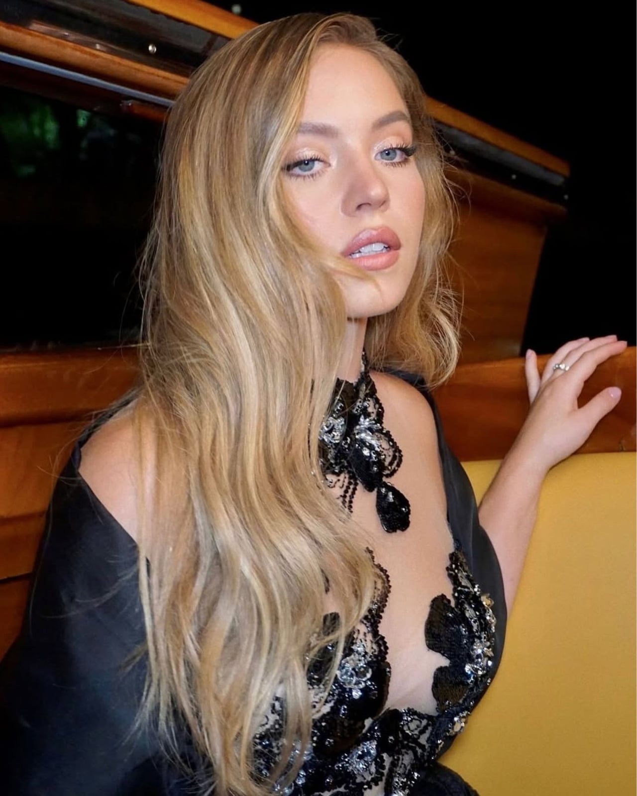 Mid-Back Ash Blonde Balayage With Curtain Bangs — Classy Balayage Hair