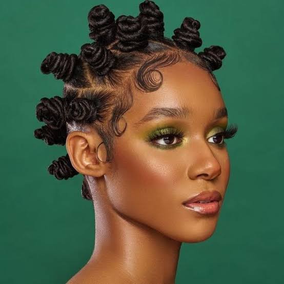 Tightly Wound Bantu Knots Defined Edges — Classy Bantu Knots Hairstyles