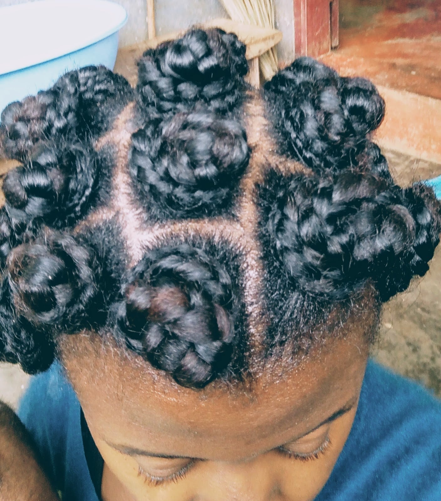 Bantu Knots Precise Grid Pattern — Classy Bantu Knots Hairstyles
