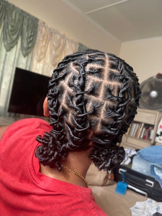 Shoulder Length Black Barrel Twists Shoulder Length Black Barrel Twists — Classy Barrel Locs