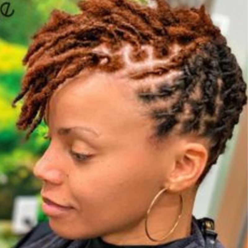 Short Locs With Undercut And Side Swept Bangs Short Locs With Undercut And Side Swept Bangs — Classy Barrel Locs