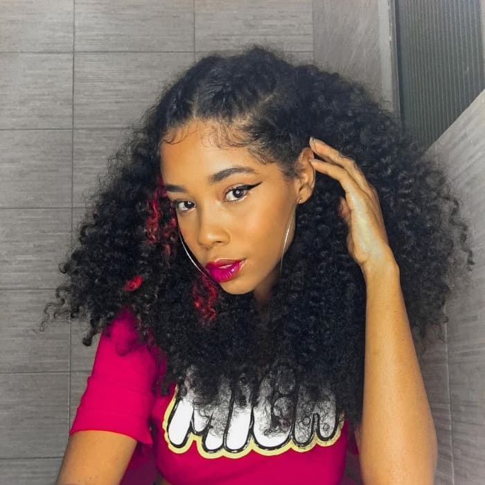 Layered Shoulder Length Curly Hair — Classy Black Curly Hair
