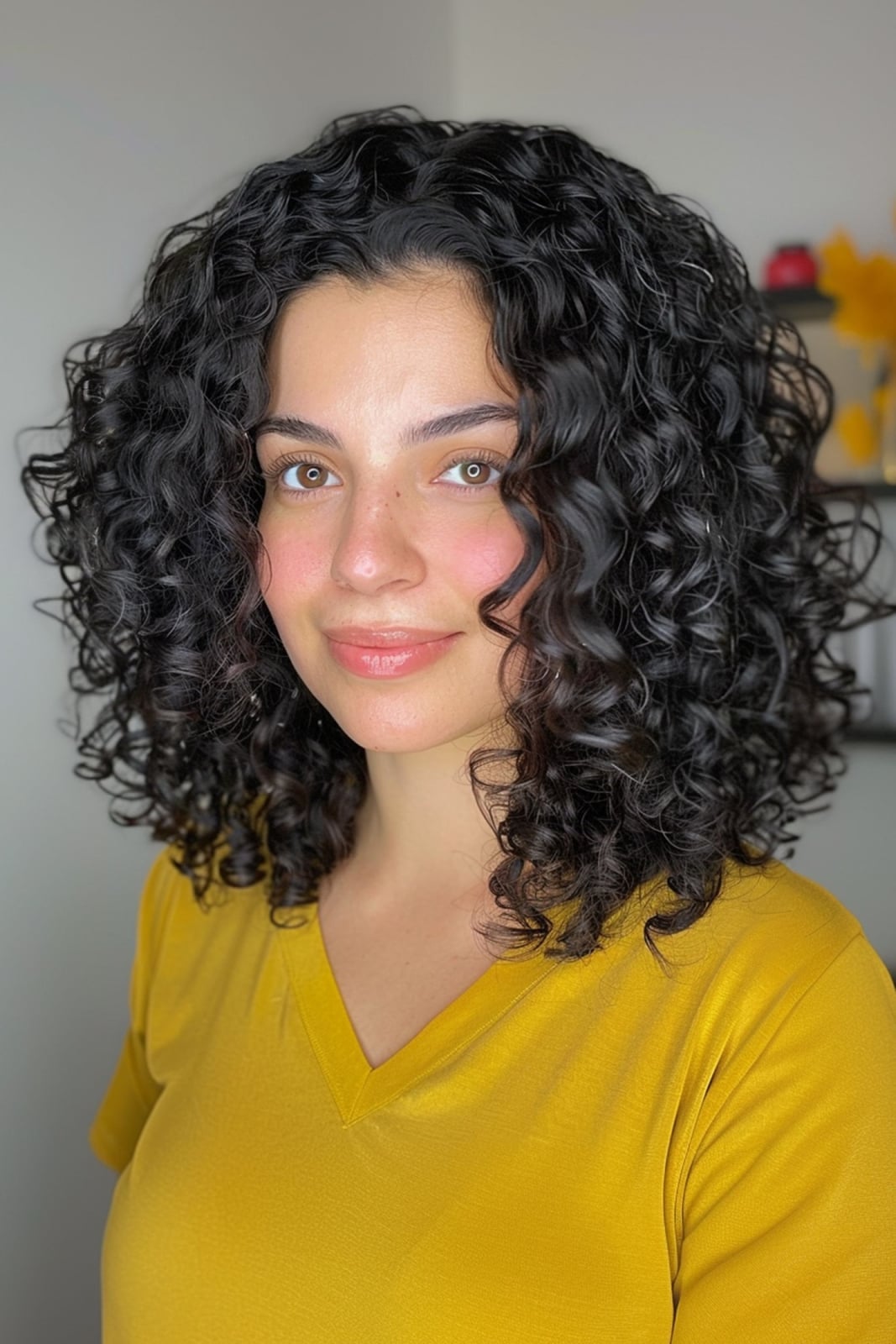 Shoulder Length Hair With Subtle Layers — Classy Black Curly Hair