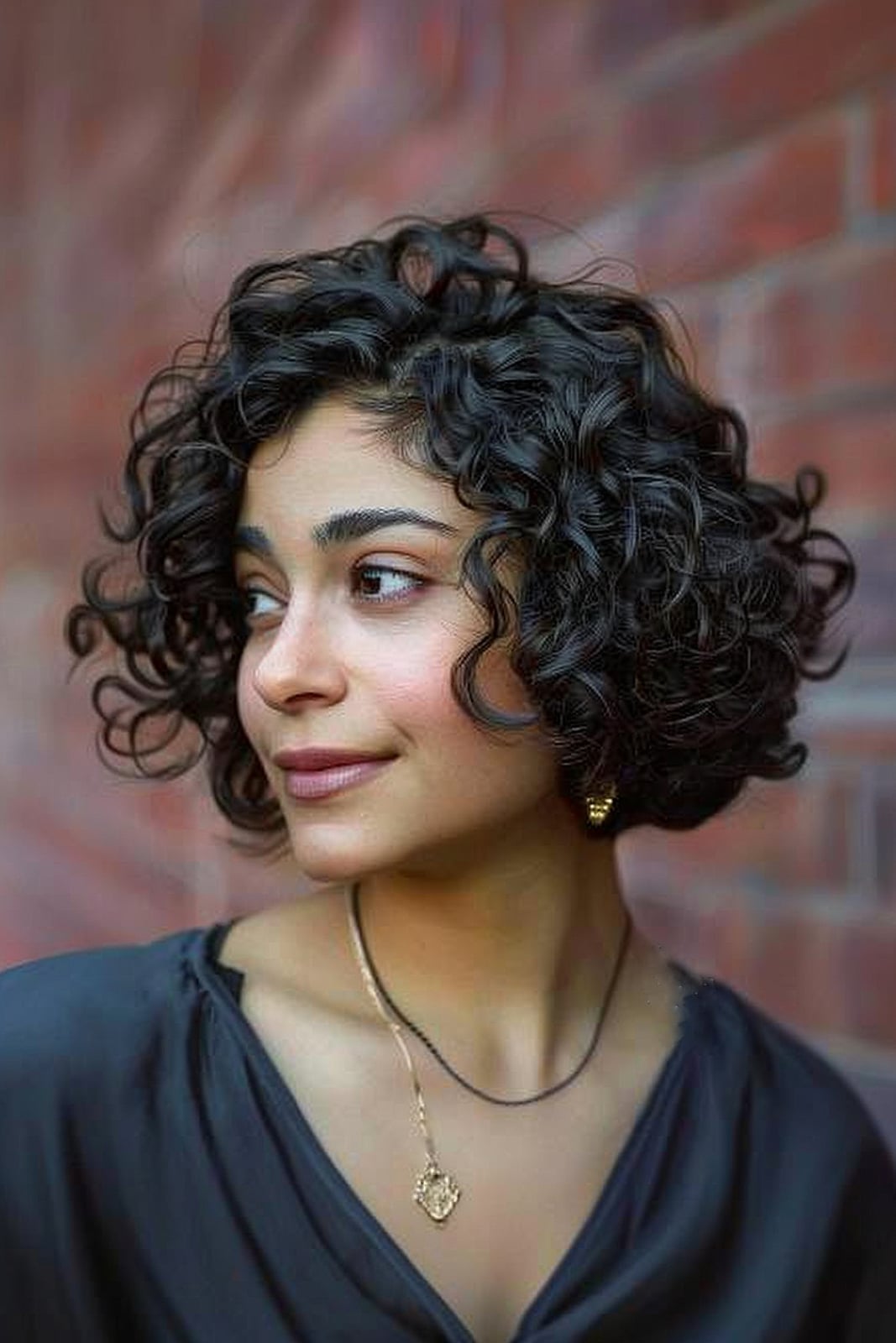 Jaw-Length Bob With Natural Curls — Classy Black Curly Hair