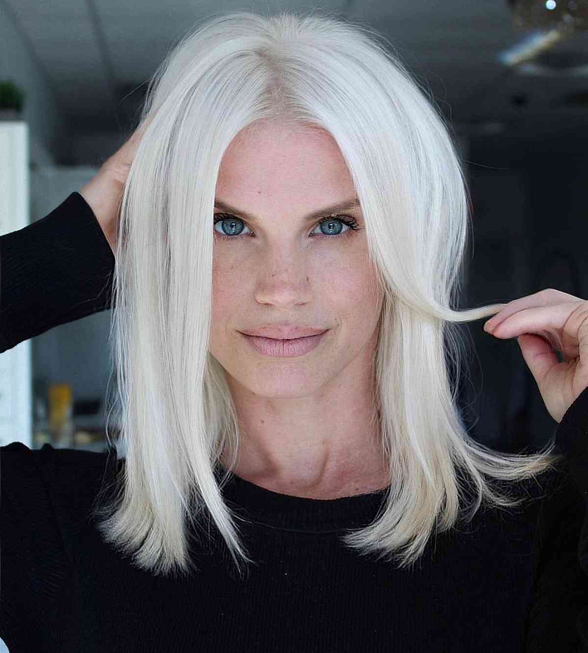 White Blonde With Subtle Highlights White Blonde With Subtle Highlights — Classy Blonde Highlights