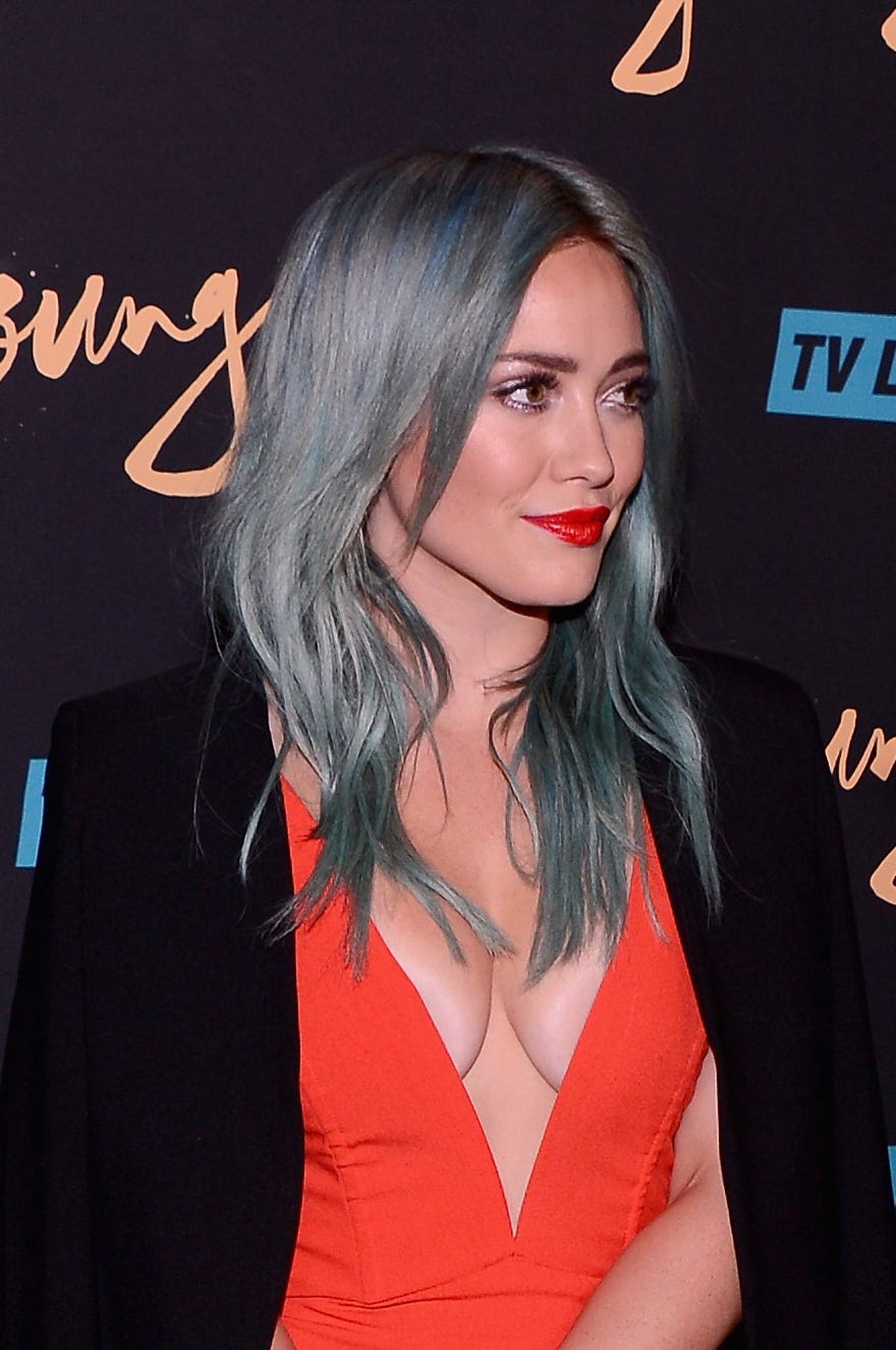 Shoulder Length With Icy Blue Highlights On Grey Base Shoulder Length With Icy Blue Highlights On Grey Base — Classy Blue Highlights