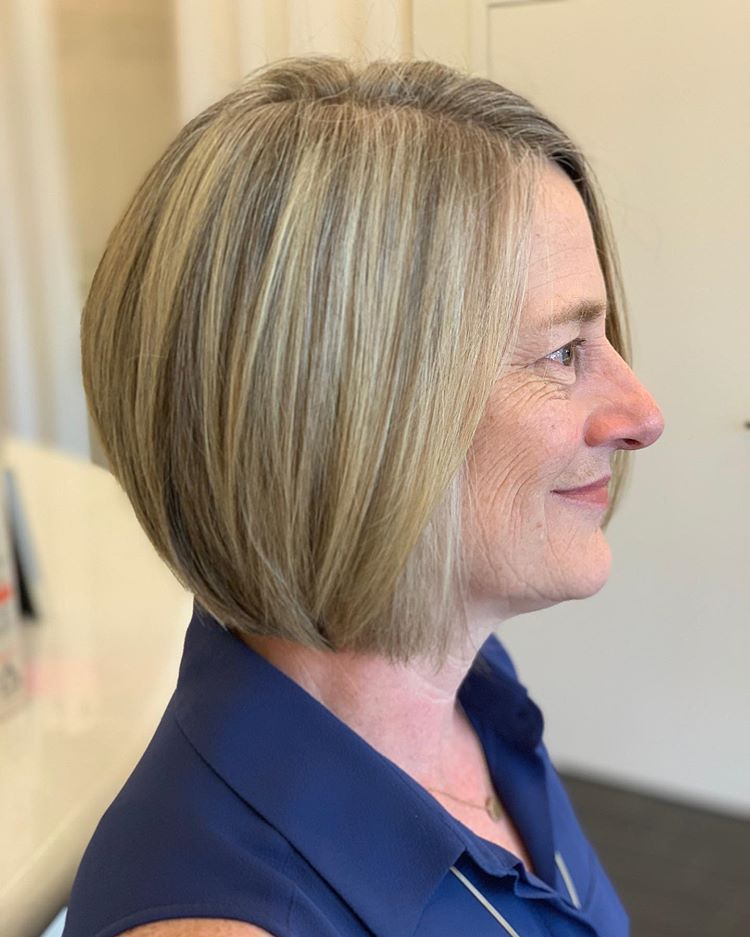 Stacked Bob Blonde With Highlights — Classy Bob Haircuts for Fine Hair