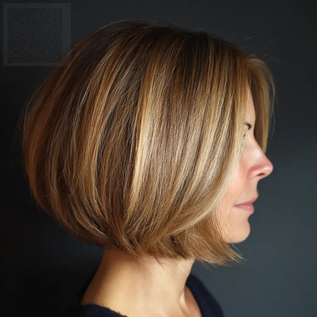 Collarbone Bob Smooth Blowout Honey Blonde — Classy Bob Haircuts for Fine Hair