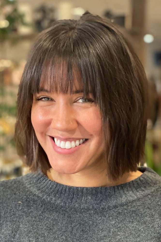 Chin Length Blunt Bob With Air Dried Bangs — Classy Bob Haircuts with Bangs