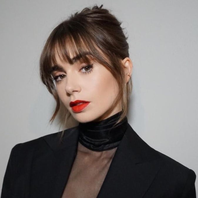 Long Layers With Wispy Curtain Bangs — Classy Bottleneck Bangs