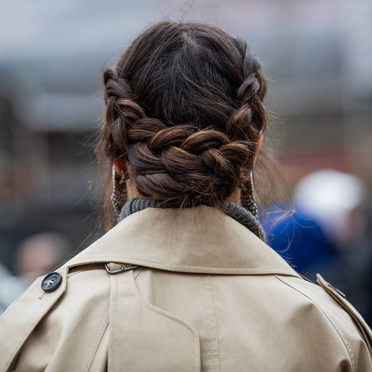 Braided Crown Updo With Highlights — Classy Braided Styles