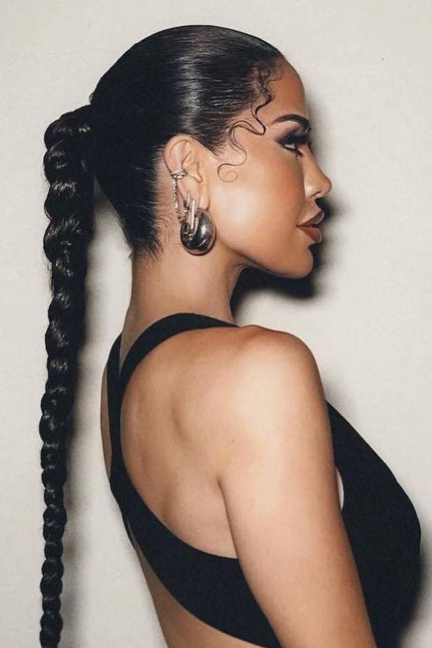 High Ponytail Braid With Baby Hairs — Classy Braided Styles