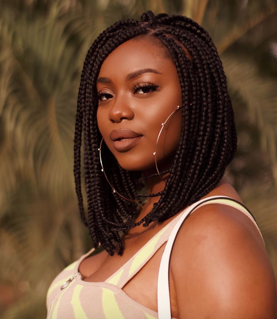 Sharp Collarbone Box Braid Bob — Classy Braided Styles