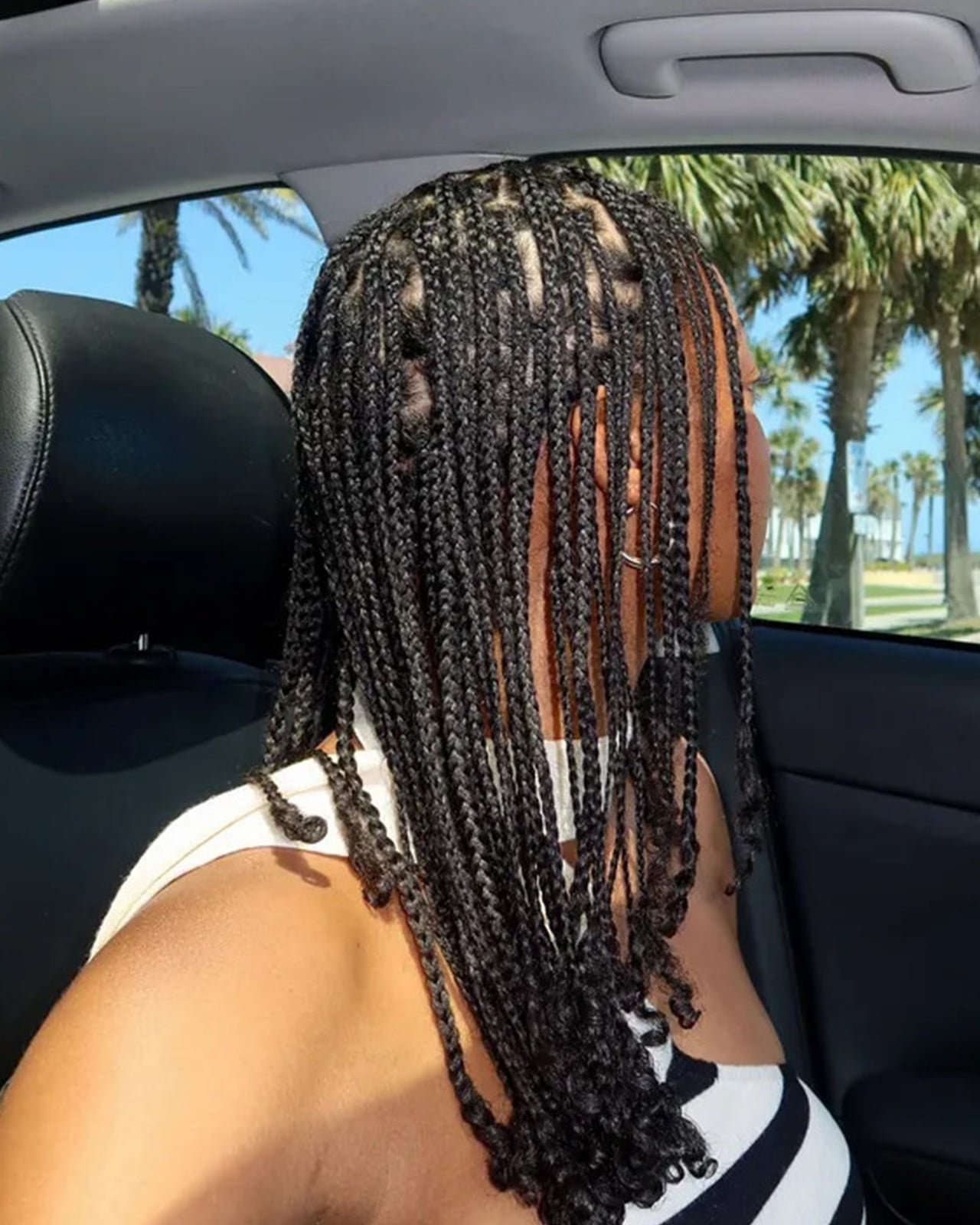 Neatly Done Mid-Back Box Braids — Classy Braided Styles