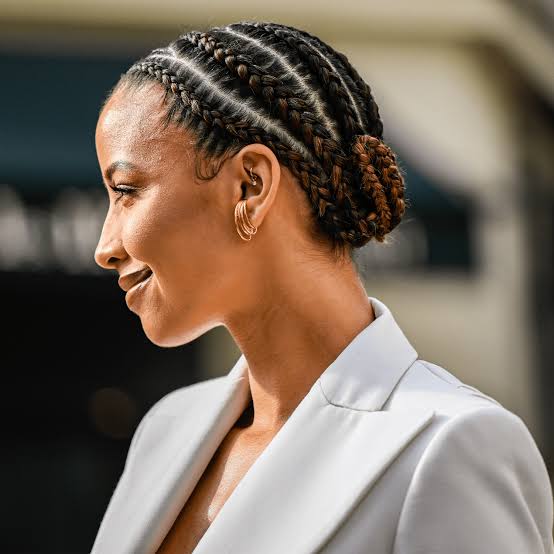 Sleek Black Braided Updo With Nape Bun Sleek Black Braided Updo With Nape Bun — Classy Braiding Hair