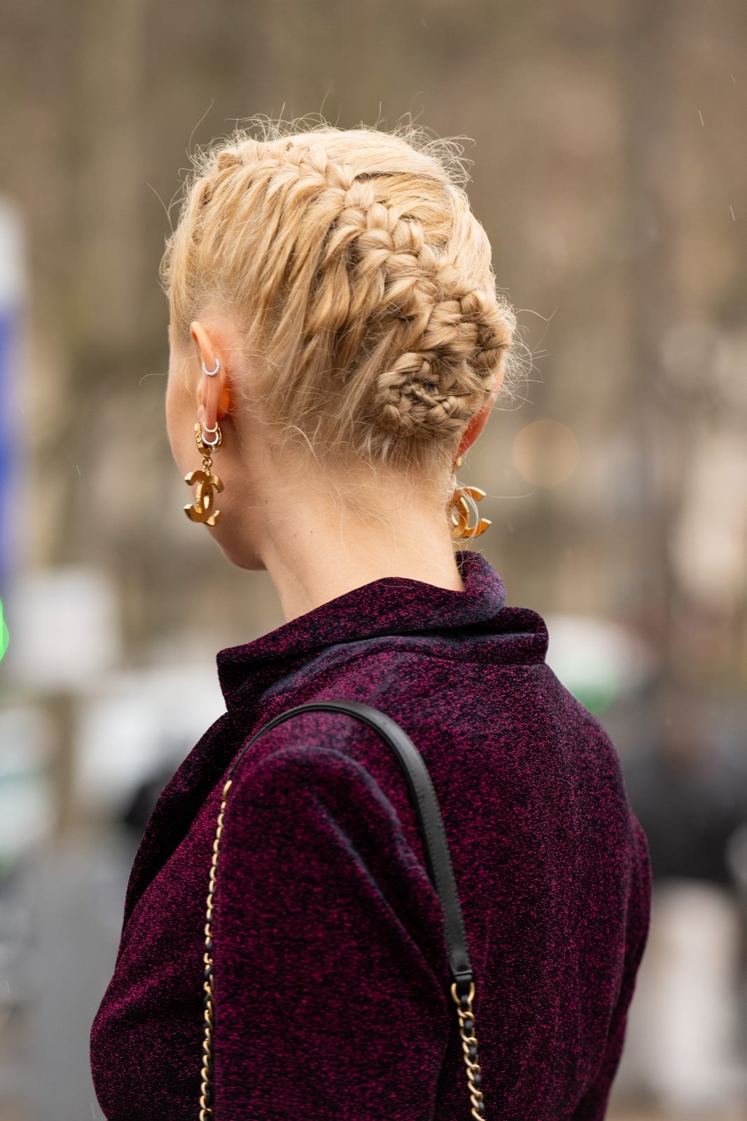 Blonde French Braids Into Low Bun Blonde French Braids Into Low Bun — Classy Braiding Hair