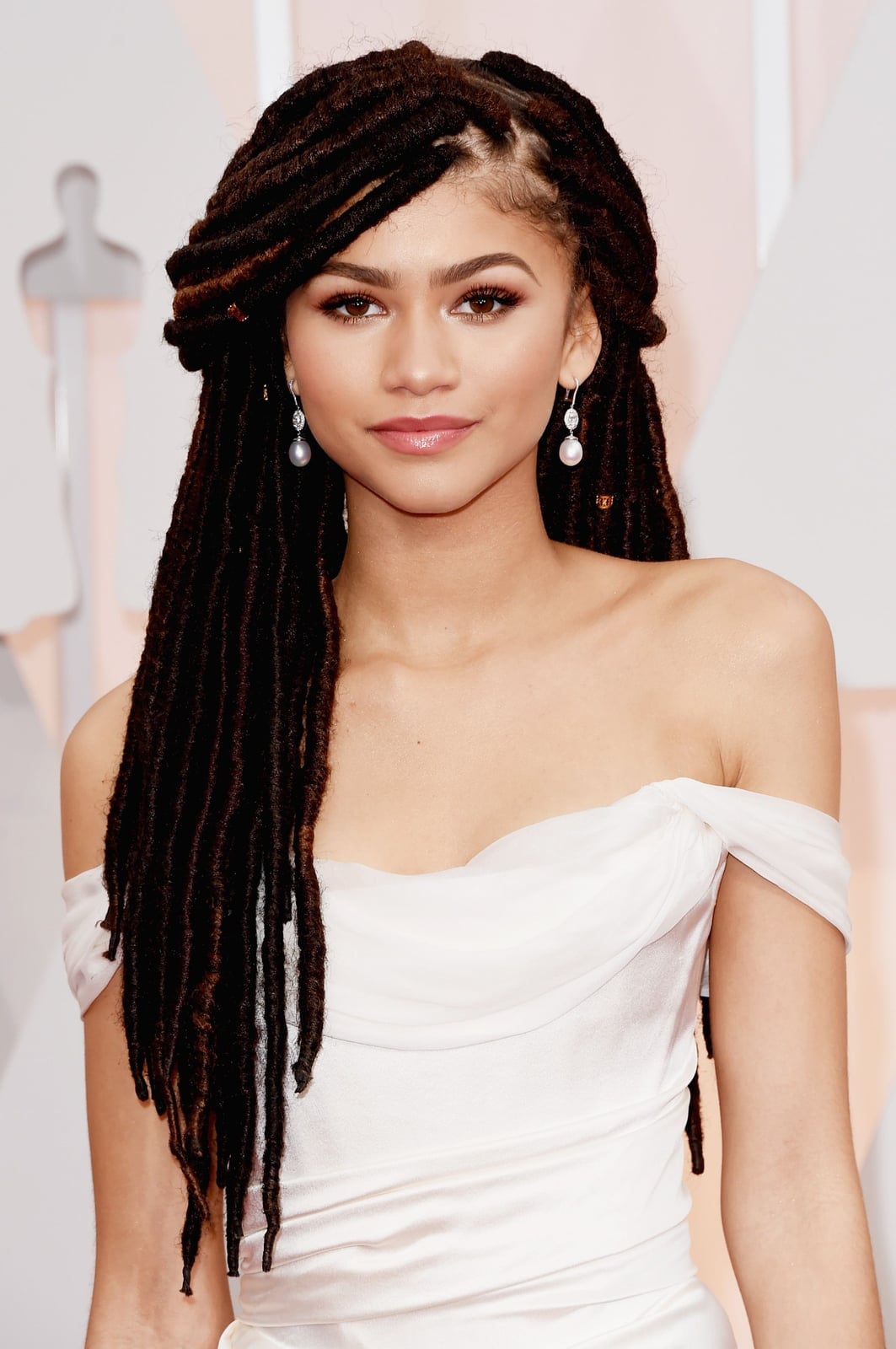 Intricate Braided Locs Updo With Middle Part Intricate Braided Locs Updo With Middle Part — Classy Braids Locs