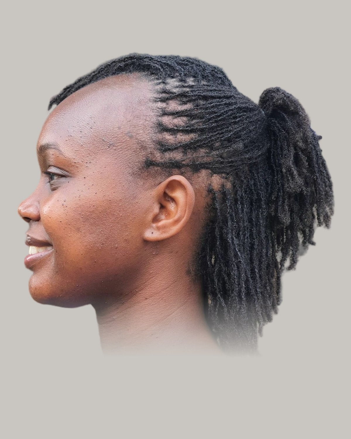 Collarbone Length Locs Ponytail With Braids Collarbone Length Locs Ponytail With Braids — Classy Braids Locs