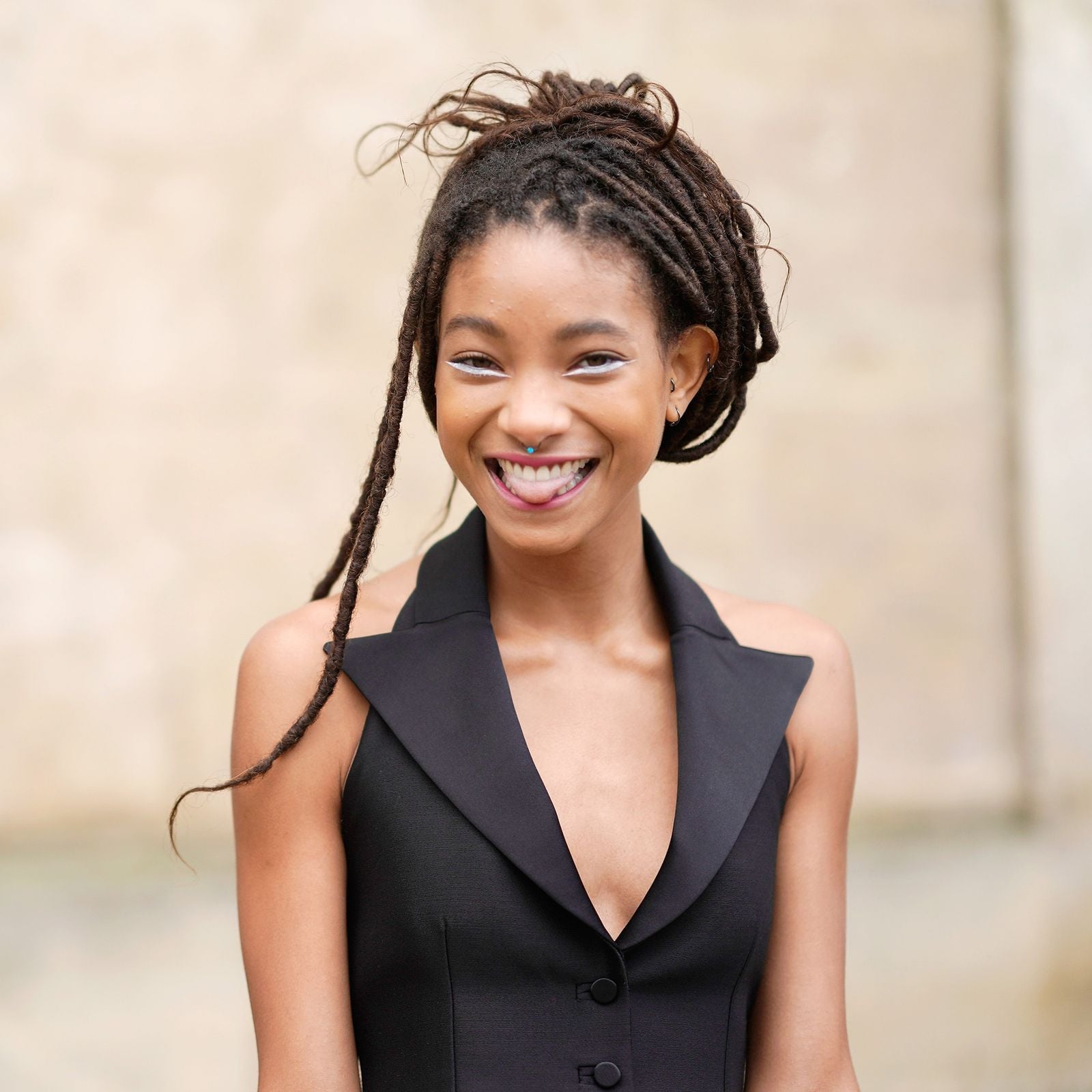 Dark Brown Locs Updo With Face-Framing Strands Dark Brown Locs Updo With Face-Framing Strands — Classy Braids Locs