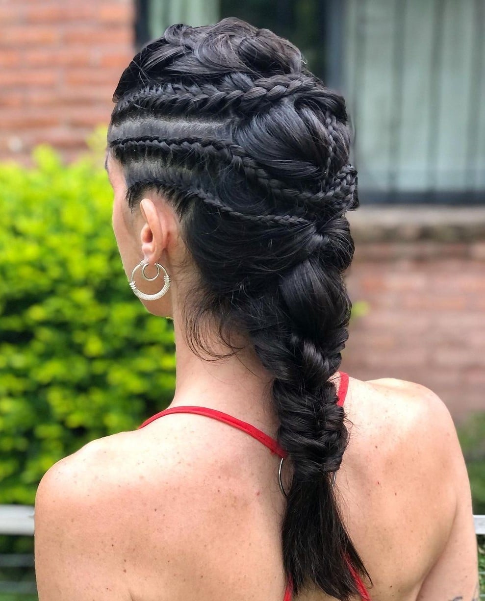 Intricate Black Braided Updo — Classy Braids Styles