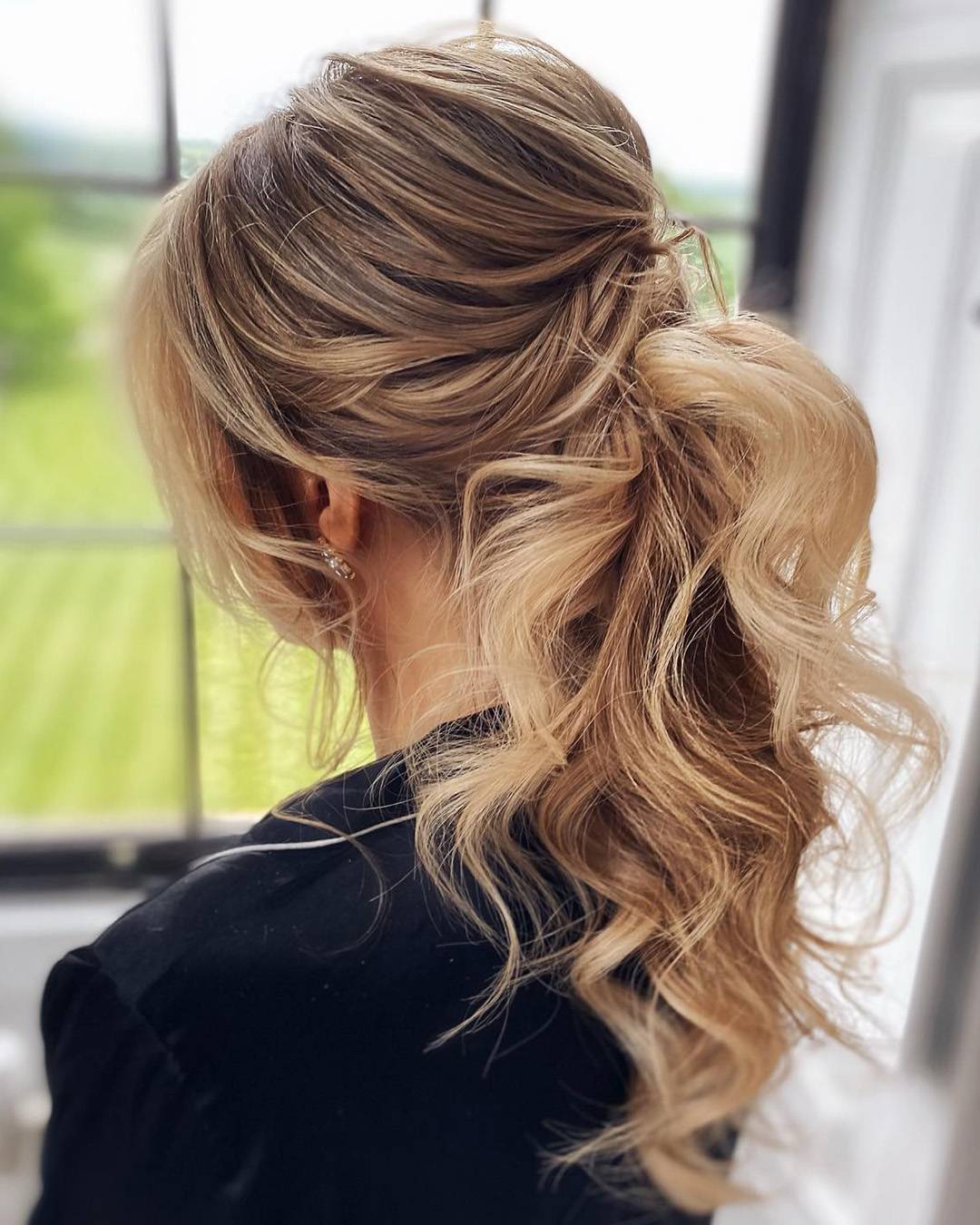 Loose Ash Blonde Low Ponytail — Classy Bridesmaid Ponytail