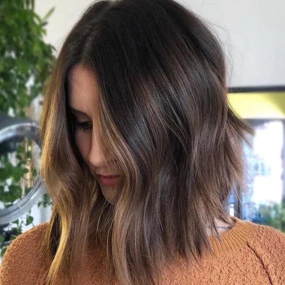 Angled Bob Bronde With Caramel Balayage — Classy Bronde Balayage
