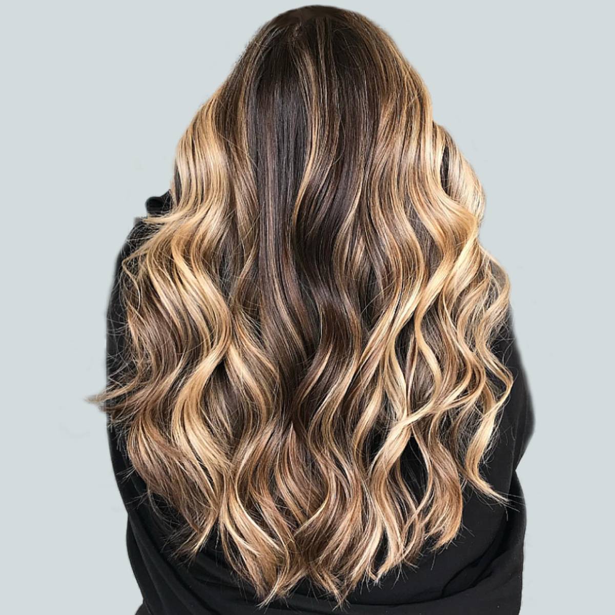 Mid-Back Bronde With Dark Base Contrast — Classy Bronde Balayage