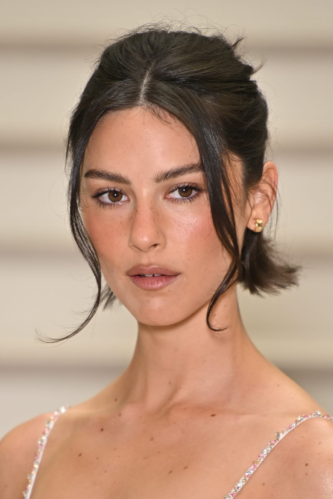 Dark Brown Bob With Wispy Bangs — Classy Brunette Hair Colors