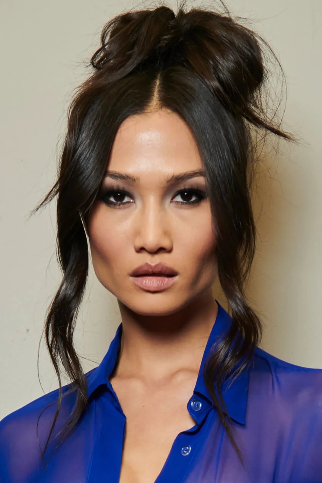 Messy Bun With Loose Tendrils Messy Bun With Loose Tendrils — Classy Bun and Bang
