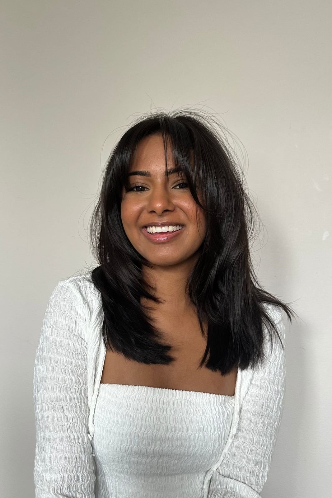 Shoulder Length Layers With Side Part Volume and Natural Appearance — Classy Butterfly Hair
