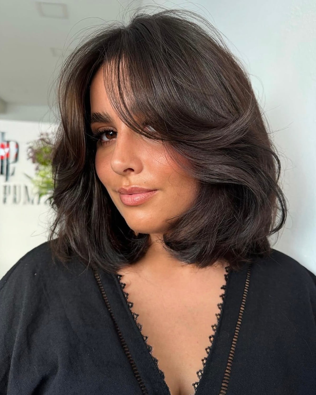 Shoulder Length Layers With Side Part — Classy Butterfly Hair
