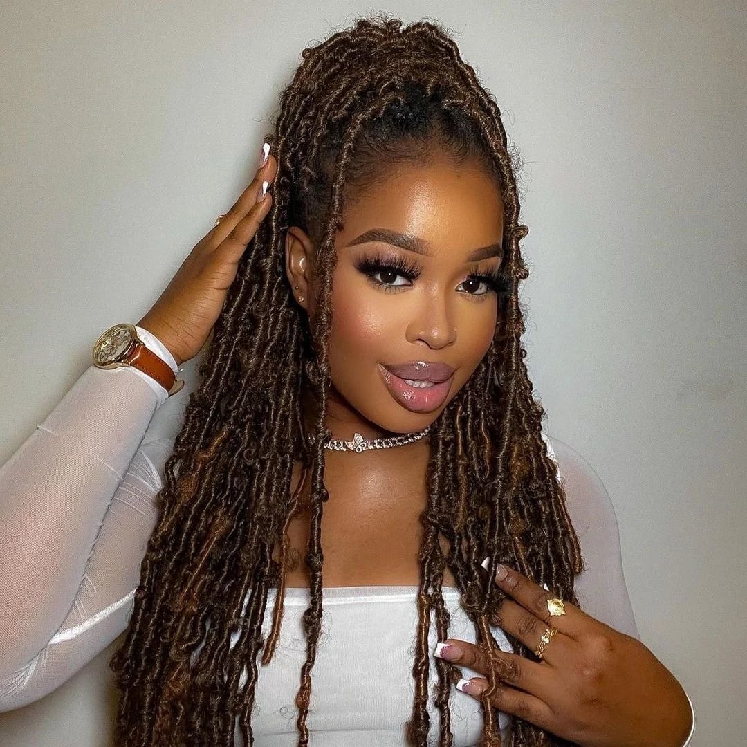 Voluminous Mid-Back Ponytail Butterfly Locs Voluminous Mid-Back Ponytail Butterfly Locs — Classy Butterfly Locs