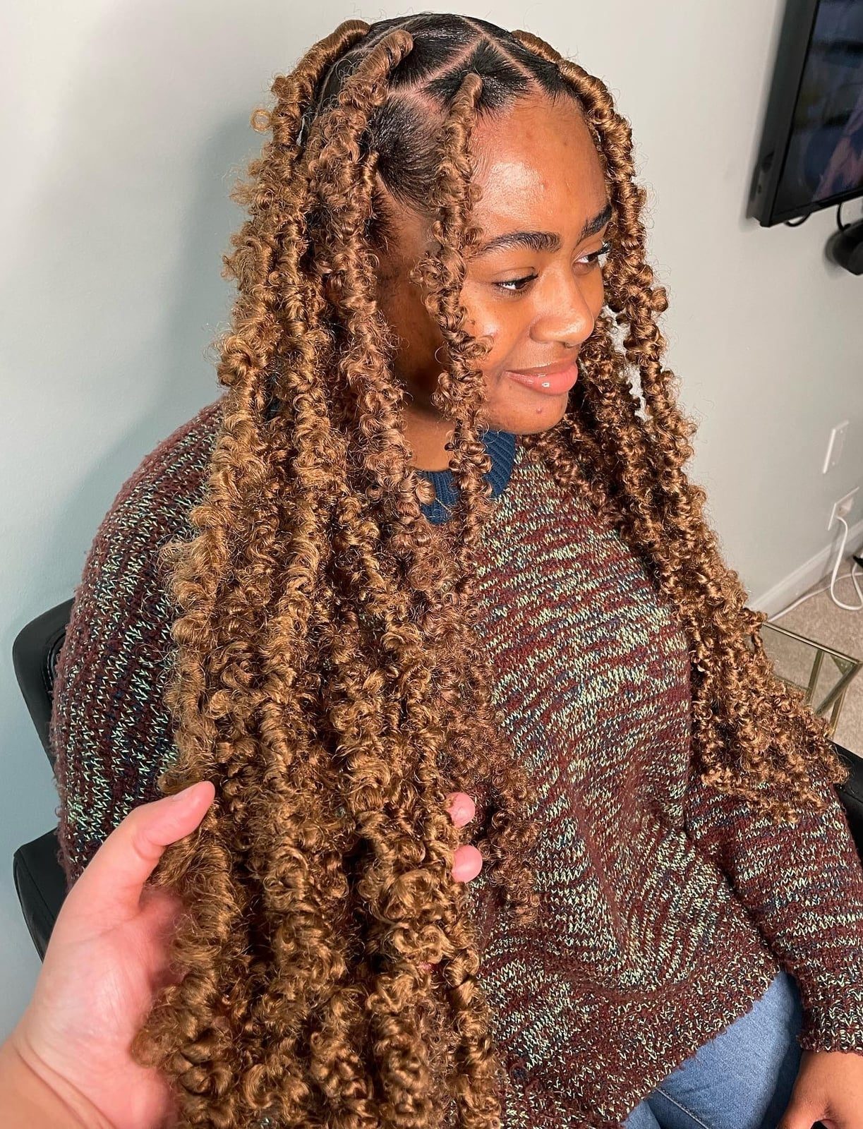 Long Medium Brown and Blonde Butterfly Locs Long Medium Brown and Blonde Butterfly Locs — Classy Butterfly Locs