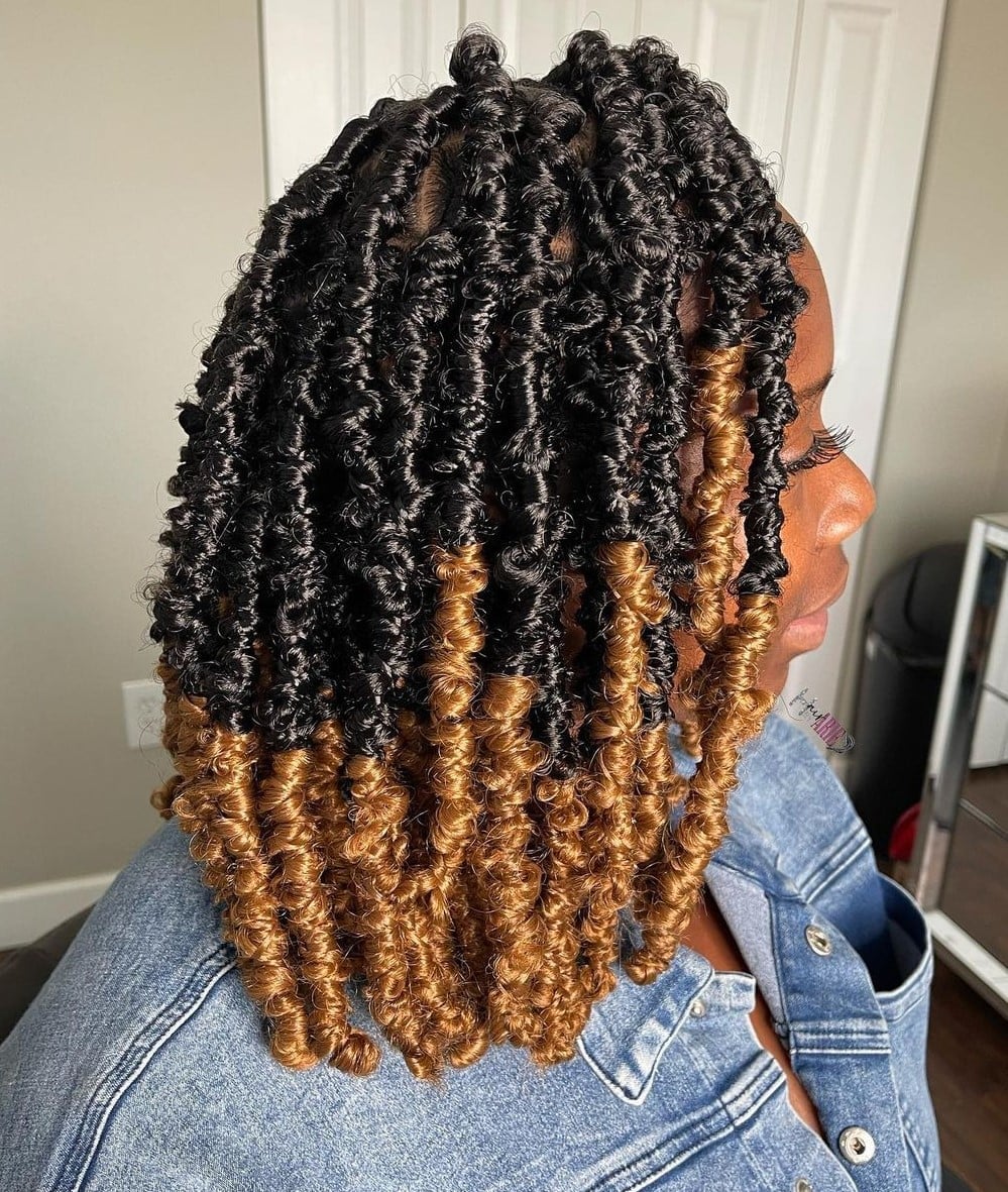 Shoulder Length Two-Tone Butterfly Locs Shoulder Length Two-Tone Butterfly Locs — Classy Butterfly Locs