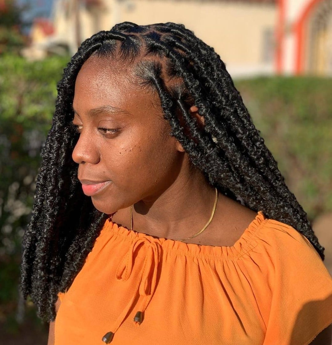 Wavy Mid-Back Black Butterfly Locs Wavy Mid-Back Black Butterfly Locs — Classy Butterfly Locs