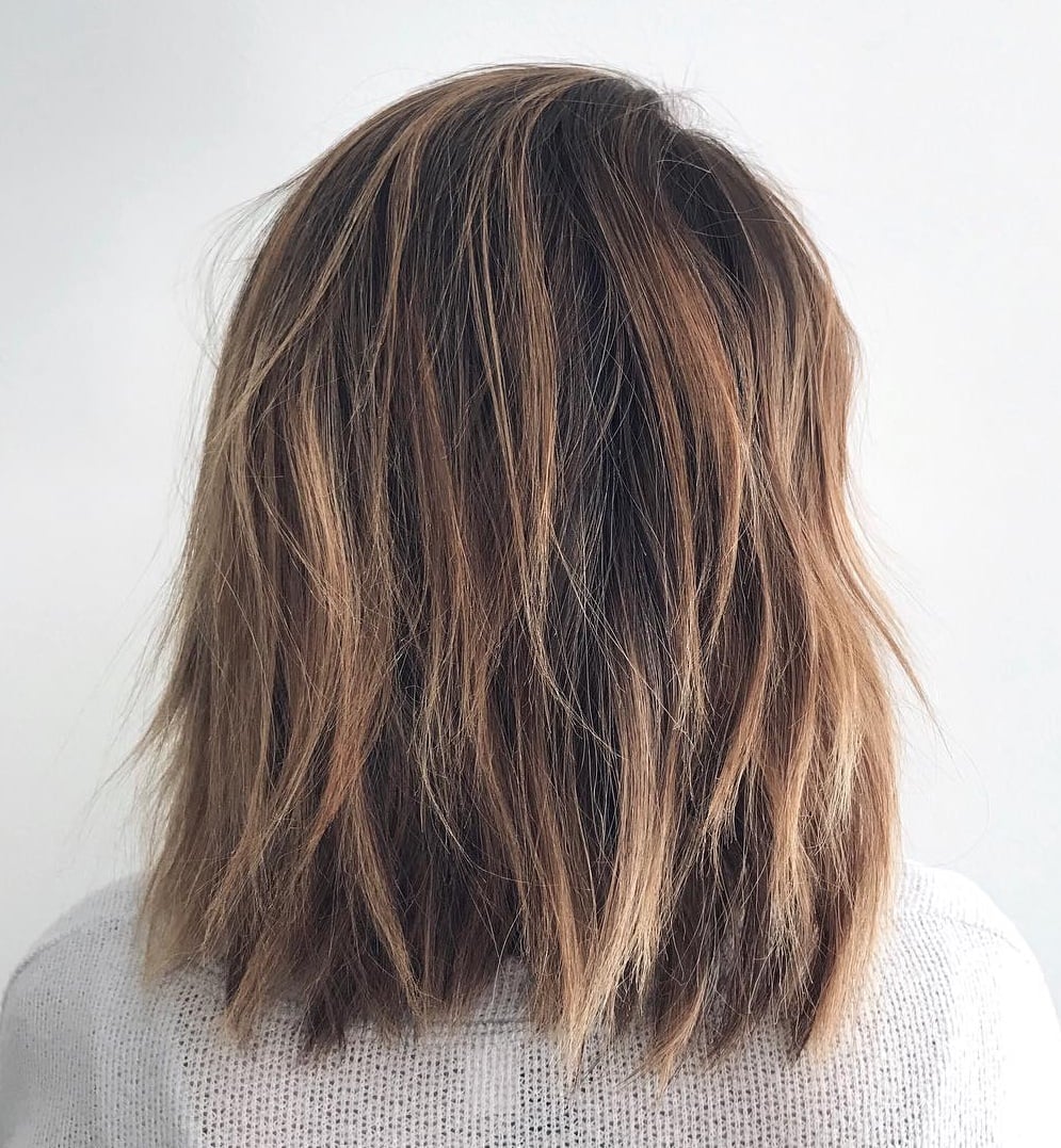 Brown Medium Layers With Highlighted Ends Brown Medium Layers With Highlighted Ends — Classy Choppy Layers