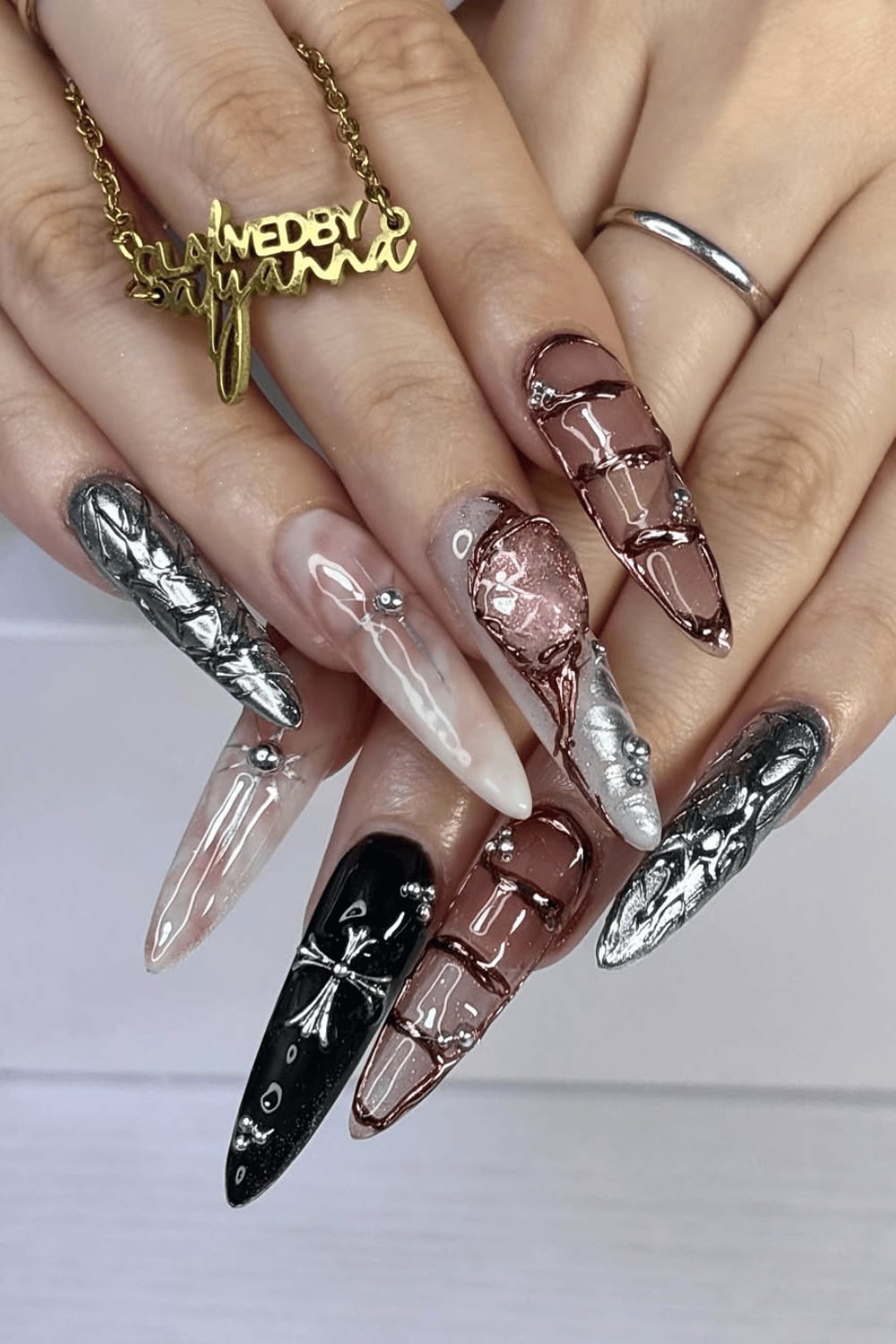 Short Oval Vibrant Pink Chrome Nails Short Oval Vibrant Pink Chrome Nails — Classy Chrome Nails Colors