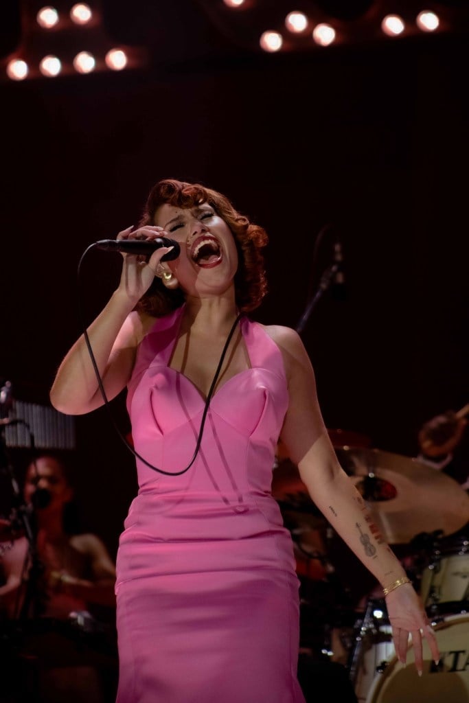 Hot Pink Satin Halter Neck Sheath Dress Hot Pink Satin Halter Neck Sheath Dress — Classy Concert Dresses