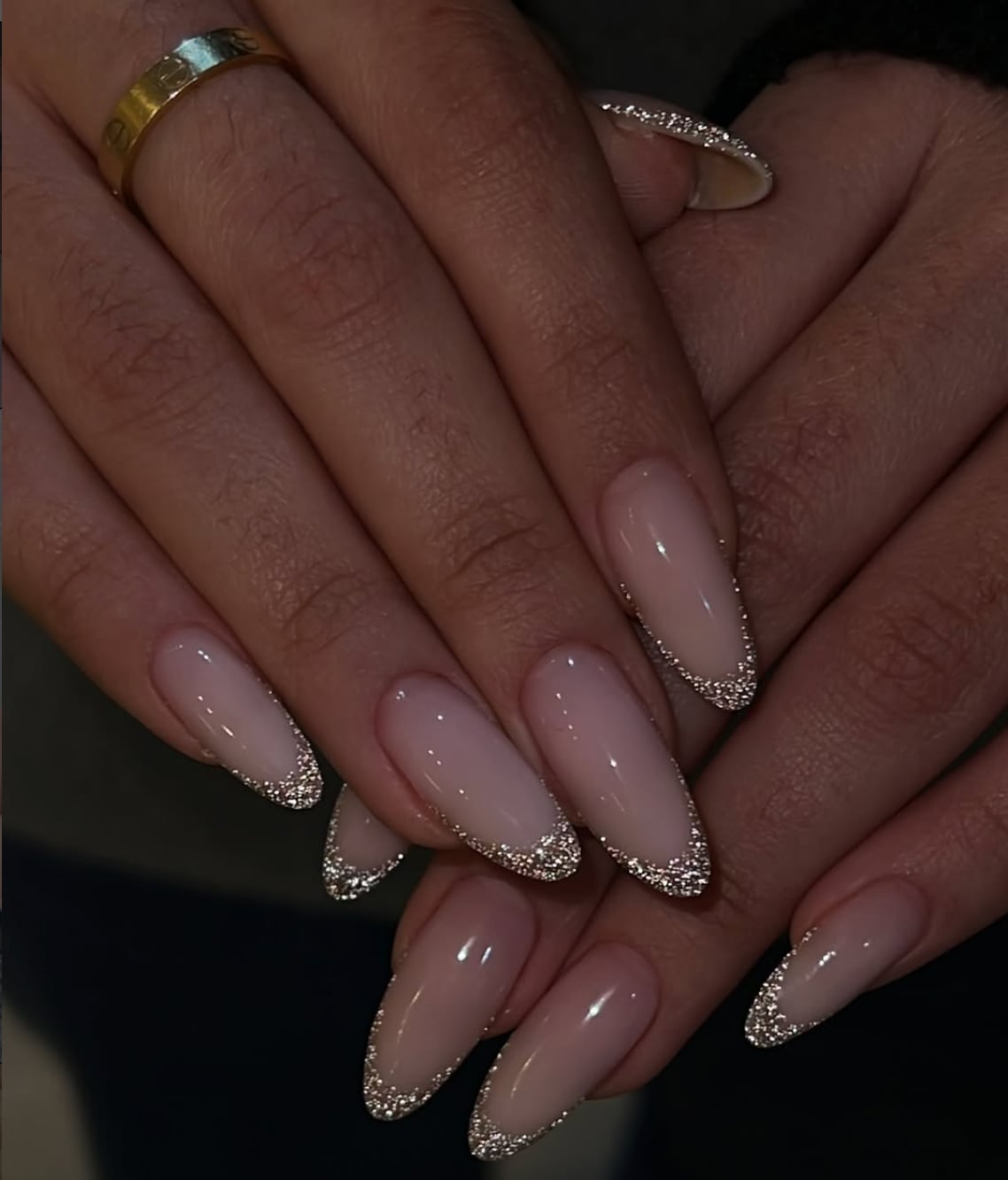 Stiletto Glitter Tip Star Dot Nails Stiletto Glitter Tip Star Dot Nails — Classy Concert Nails