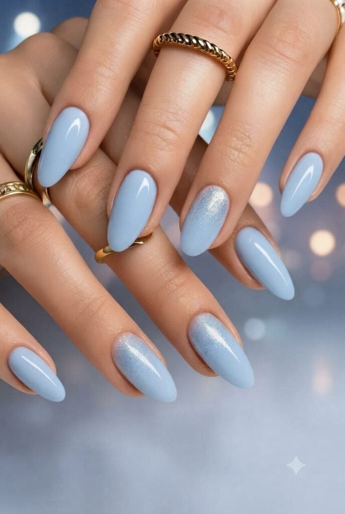 Aurora Gradient Chrome Oval Nails Aurora Gradient Chrome Oval Nails — Classy Concert Nails