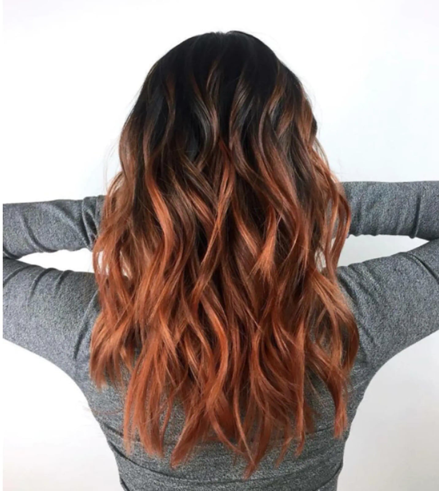 Mid-Back Dark Brown With Copper Balayage, Close-Up Take — Classy Copper Hair on Black Women
