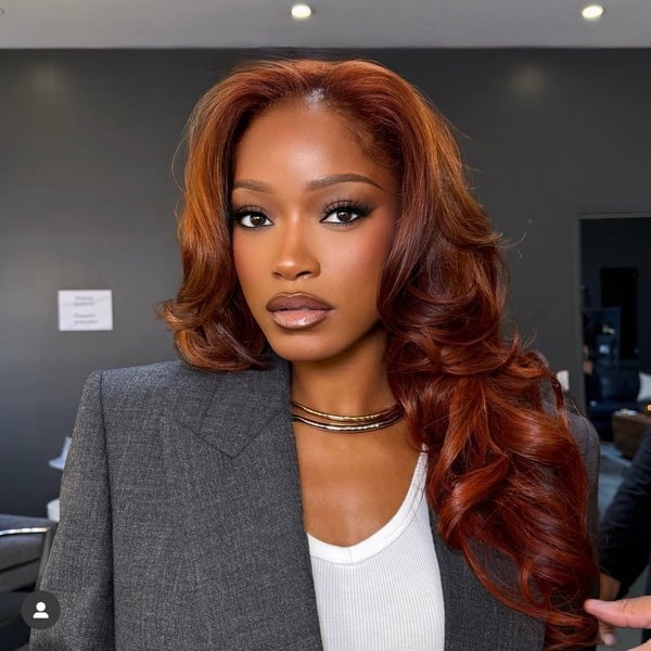 Mid-Back Rich Copper With Balayage — Classy Copper Hair on Black Women
