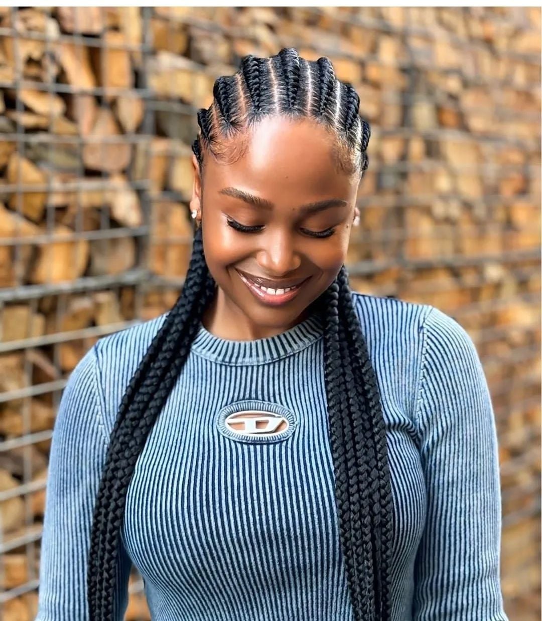Neat Cornrows With Long Mid-Back Braided Extensions Neat Cornrows With Long Mid-Back Braided Extensions — Classy Cornrows Hairstyles